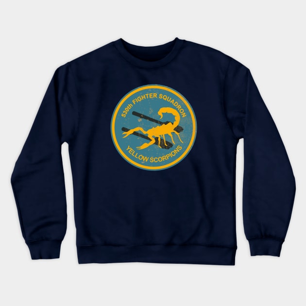 WW2 530th Fighter Squadron (distressed) Crewneck Sweatshirt by TCP